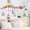 Floral Plants Flowers Wall Stickers Self Adhesive Vinyl Wall Decor For Living Rooms Background Wall 8