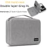 Travel Hard Case Digital Storage Bag, Large Capacity Charger Cable Power Bank Organizer
