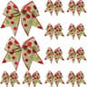 Christmas Bows For Wreaths DIY Xmas Tree Decorations Gift Wrapping Garland 7