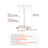 Mobile TV Stand On Wheels Rolling TV Cart With Adjustable Height Portable Stand For Living Room Bed 6