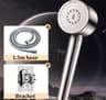 High Quality Stainless Steel Shower Head Set Boost Filter Large Water Volume Handheld Bathroom Show 7