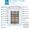 Shower Head Preshower Filter Large Flow Water Purifier Skin Care 6