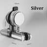 Removable Punchfree Suction Cup Shower Bracket Adjustable Bathroom Shower Rack 9