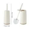 Long Handle Toilet Cleaning Brush With Standing Base Plastic WC Bathroom Accessories 8