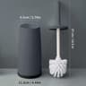 Long Handle Toilet Cleaning Brush With Standing Base Plastic WC Bathroom Accessories 6