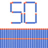 Blue Round Head Foam Refill Darts For Nerf NStrike Elite Blasters 5