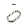 Oval Spring ORing Clasp Premium Leather Bag Connector Keychain Carabiner Snap Clasp For Bags Keys A 6