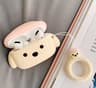 Teddy Dog AirPods Pro Case Cute Protective Cover For Apple AirPods Pro Off White 6