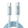100W USB C Fast Charging Cable Nylon Braided Type C Cord With E Marker Chip 6