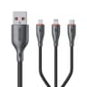 3 In 1 Fast Charging Cable 66W Universal Multi Charging Cable USB To Type C Lightning Micro 2