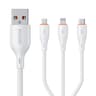 3 In 1 Fast Charging Cable 66W Universal Multi Charging Cable USB To Type C Lightning Micro 3