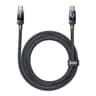 LED Braided USB C To Lightning Fast Charging Cable 30W Durable Data Cord 3