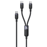 100W USB C To Lightning Fast Charging Cable 2 In 1 Braided Multi Device Charger 5