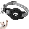 Reflective AirTag Cat Collar With Silicone Case Adjustable Pet Tracker Collar With Bell 7