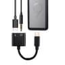 2 In 1 USB C Audio Adapter With Charging Splitter For Headphones And Power 3