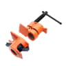 Adjustable pipe clamp woodworking jig for edge gluing and panel assembly