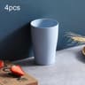 Eco Wheat Straw Travel Toothbrush Cup Set Unbreakable Portable Bathroom Cups 6