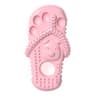TPR Slippers Dog Chew Toy For Teeth Cleaning Durable Interactive Pet Dental Care Toy Rose Red 6