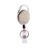 Retractable Badge Reel Keychain With Ceramic Clay Design Durable ID Holder Clip 7