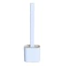 Silicone Toilet Gap Cleaning Brush With Long Handle  Ventilated Holder 6