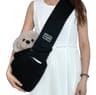 Cozy Cotton Pet Carrier Bag For Small Dogs  Cats With Safety Buckle And Storage Pocket 9