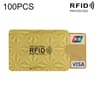 100PCS RFID Blocking Sleeves for Credit Cards and IDs Secure Aluminum Foil Card Protectors