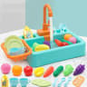 Kids Pretend Play Dishwasher Sink Set With Running Water Kitchen Toys For Toddlers 14