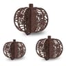 3Piece Glitter Pumpkin Tabletop Decor Set For Halloween Party  Fall Home Decoration 6