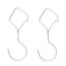 Windproof Safety Buckle S Hooks Heavy Duty Metal Hanging Hooks 2PCS 8