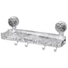 Bathroom Suction Shelf No Drill Wall Organizer With Drainage Hooks 12
