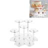 Clear Acrylic Display Stand For Figures Cupcakes  Cosmetics Organizer Shelf 5