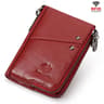 RFID Blocking Leather Double Zipper Wallet For Men With Large Capacity Card Organizer 6