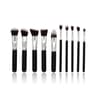 10 Piece Makeup Brush Set Professional Makeup Brushes With Soft Fiber Bristles For Face And Eye Mak 1