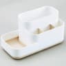 Detachable Makeup Organizer Desktop Storage Box With Adjustable Grid Cosmetic Vanity Organizer 4