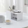 Dual Drawer Desktop Organizer Plastic Makeup Organizer Storage Box For Cosmetics Office Supplies An 5