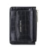 Crocodile Pattern Card Holder Wallet With Zipper Coin Purse Compact PU Leather Wallet 8