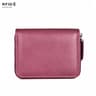 RFID Blocking Leather Coin Purse Compact Zipper Wallet With Card Holder 8