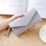 Womens Long PU Leather Wallet Card Holder Clutch Purse With Tassel Coin Pocket 8