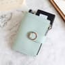 Small Leather Wallet For Women Fashion PU Card Holder Wallet With Money Clip 8