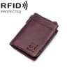 RFID Leather Wallet For Men Multi Slot Card Holder Wallet With Detachable Coin Purse 10