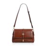 Vintage Crossbody Bag For Women Waxed PU Leather Small Square Shoulder Purse With Metal Buckle 8