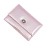 Womens Trifold Wallet Compact Card Wallet PU Leather Zip Coin Purse With Lanyard 6