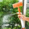 Multi Surface Window Cleaning Tool Spray Brush With Silicone Window Squeegee 7