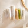 No Drill Wall Mounted Facial Cleanser Holder Bathroom Skincare Organizer Storage Rack