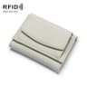 Premium RFID Blocking Wallet Genuine Leather Short Bifold Coin Purse 9