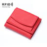 Premium RFID Blocking Wallet Genuine Leather Short Bifold Coin Purse 8