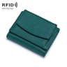 Premium RFID Blocking Wallet Genuine Leather Short Bifold Coin Purse 7