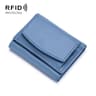 Premium RFID Blocking Wallet Genuine Leather Short Bifold Coin Purse 6