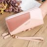 Elegant Womens Long Wallet Double Zipper Phone Wallet With Card Holder And Coin Purse 8