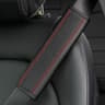 Premium Car Seat Belt Shoulder Pad PU Leather Comfort Protector For Cars SUVs  Trucks 6
